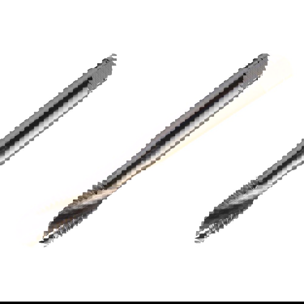 Spiral Flute Tap: M4x0.70 Metric, 3 Flutes, Semi-Bottoming, 6H Class of Fit, Powdered Metal & High Speed Steel, Bright/Uncoated